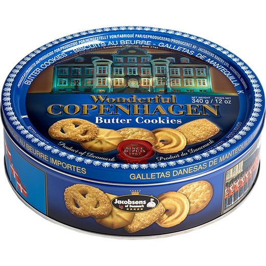 Biscuits danois au beurre de copenhague, boîte de 340 grs