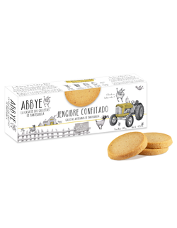 Galletas de Mantequilla Abbye Jengibre Confitado 140 grs