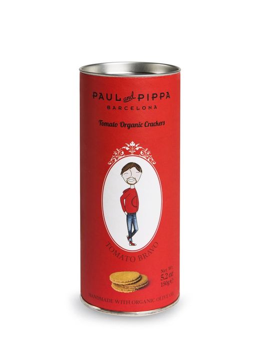 Galletas paul pipa 150 grs orgánicas tomato bravo (tomate)