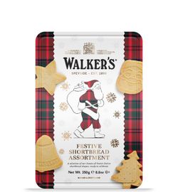 Galletas Walkers Navidad Caja Metálica 250 g Especial Regalo