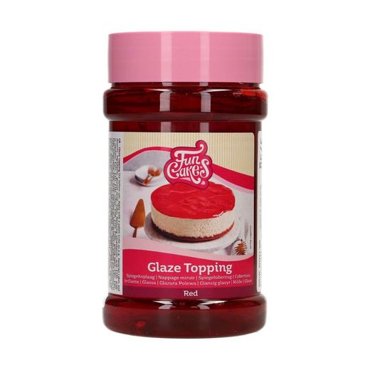 Glaserad topping röd täckande funcakes 375 grs