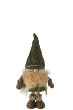 Gnome Noël Vêtement Vert Grand Jolipa