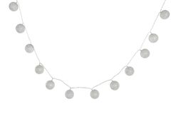 LED Christmas garland with 10 balls