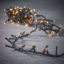 Christmas Garland Warm White 370 LED IP44 8 Functions Edelmann