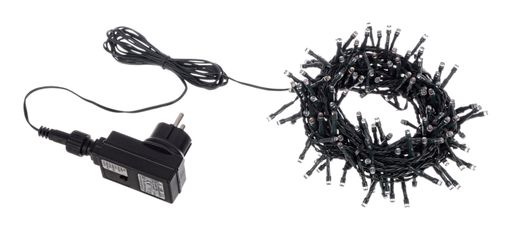 Guirnalda Navideña 500 LED Blanco Frío Cable Verde Bizzotto
