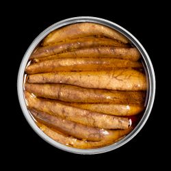 Huevas de Caballa en Aceite de Oliva Virgen Extra Picante ABC+ Conservas Marisco Pescado Gourmet Portugal 120 g