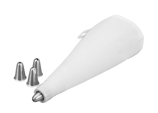 Set med 4 munstycken för konditorivaror i rostfritt stål 24 cm Lacor konditorivaror