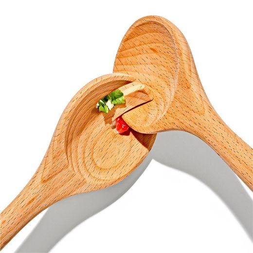 Juego cubiertos madera para ensalada Oxo