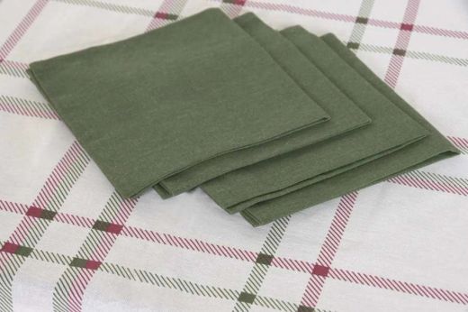 Juego de Mesa Navideño 9 Piezas de Algodón 150 x 250 x 0,2 8 Servicios Tartán