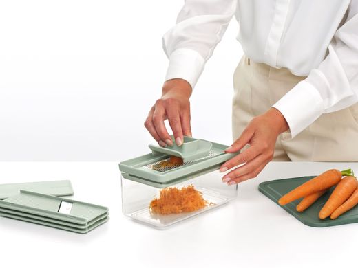 Juego rebanador y rallador Verde Jade Brabantia