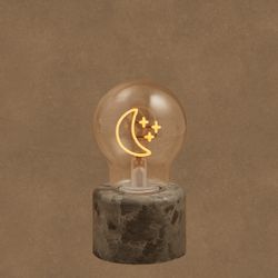 Lámpara LED de Mesa Navideña Estrella Amarillo USB Recargable 13,5 x 7 cm Edelmann