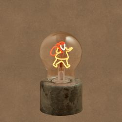 Lámpara LED de Mesa Navideña Papá Noel Multicolor USB Recargable 13,5 x 7 cm Edelmann