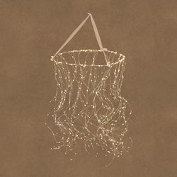 Lámpara Navideña Plateado Blanco Cálido 480 LED Adaptador y Temporizador 87 x 50 cm Edelmann