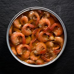 Langostino Salvaje en Aceite de Oliva Virgen Extra Picante y Ajo ABC+ Conservas Marisco Pescado Gourmet Portugal 120 g