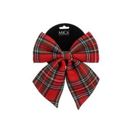 Lazo Navideño Cuadros Rojo 20 x 23 cm Edelmann