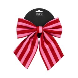 Lazo Navideño Rayas Rosa 20 x 23 x 3 cm Edelmann