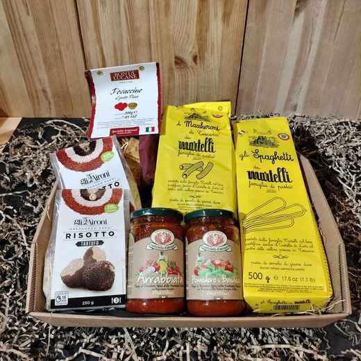 Lote gourmet de massa italiana grande Martelli
