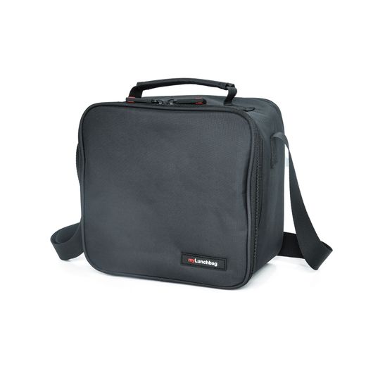 Lunchbag inoxbag negro con 2 contenedores 0,7 l Iris