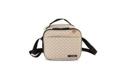 Lunchbag Portacomidas City Printing Iris Beige Dot (incluye contenedores)
