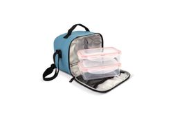 Lunchbag Portacomidas City Printing Iris Geometric (incluye contenedores)