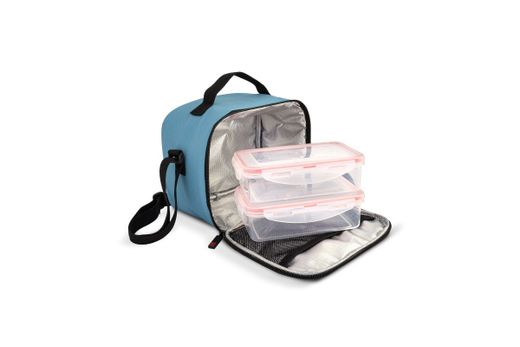 Lunchbag Portacomidas City Printing Iris Geometric (incluye contenedores)