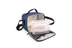 Lunchbag Portacomidas City Printing Iris Line (incluye contenedores)