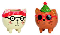 Kruka för jul i form av katt G Wurm