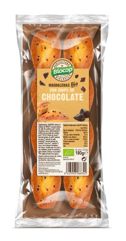 Magdalenas Chips Chocolate Biocop 180 G