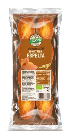 Magdalenas Trigo Espelta 100% Biocop 180 G