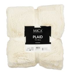 Manta Navideña Polar Alaska Blanco Roto 180 x 130 cm Edelmann