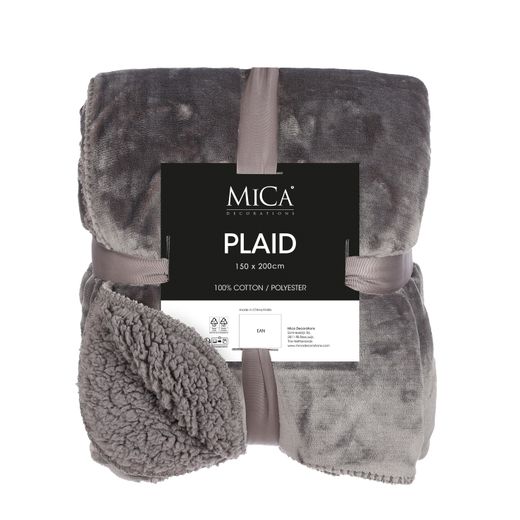 Manta Navideña Polar Mardy Antracita 200 x 150 cm Edelmann