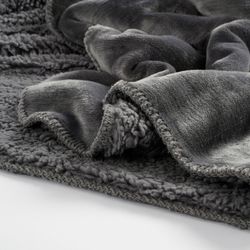 Manta Navideña Polar Mardy Antracita 200 x 150 cm Edelmann
