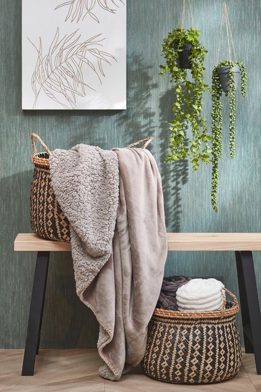 Manta Navideña Polar Mardy Beige 200 x 150 cm Edelmann