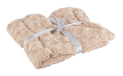 Täcke Plaid Gustoso Beige Färg 150x130 Bizzotto