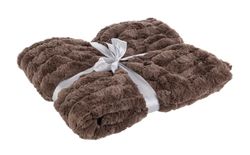 Täcke Plaid Gustoso Brun Färg 150x130 Bizzotto
