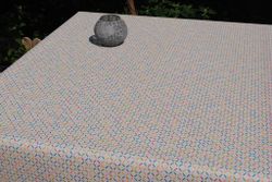 Mantel Algodón Antimanchas India Rosado 140X140 Resinado