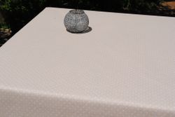 Mantel Algodón Antimanchas Plumeti Beig 140x200 Resinado