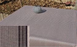 Mantel Algodón Antimanchas Xadres Redondo 140 Resinado