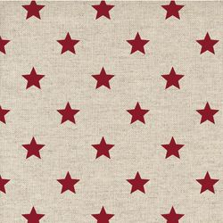 Mantel antimanchas 140x200 estrellas rojo