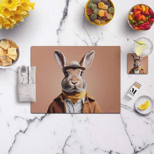 Mantel Individual Dobby Mon Chérie Mon Amour
