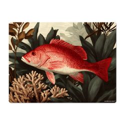 Mantel Individual Red Mullet Mon Chérie Mon Amour