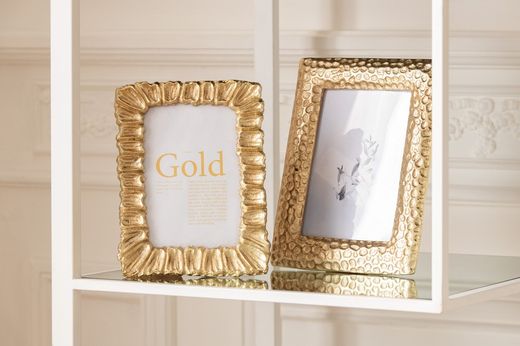 Golden Gold Christmas Photo Frame Lucy Medium