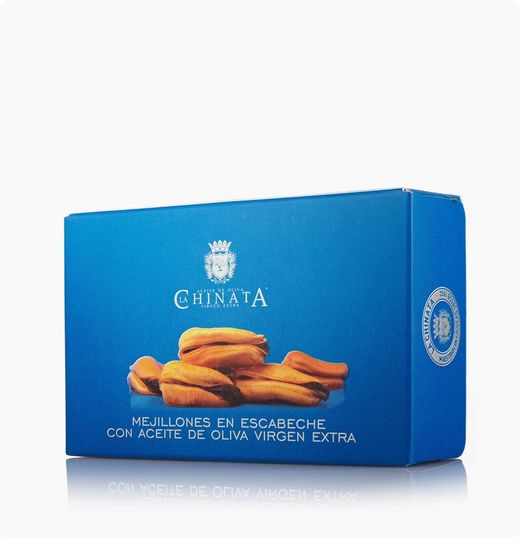 Marinerede muslinger i olivenolie la chinata 120 gr