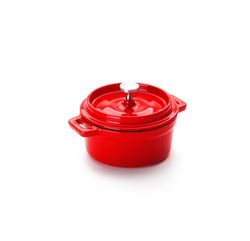 Mini Cocotte Redonda Roja 10x4,50 Cm Ibili