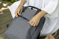 Urban Backpack mochila para o dia a dia M twist prata Reisenthel