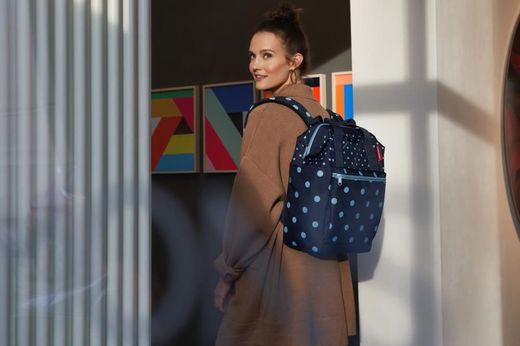 Urban Backpack allrounder R pontos mistos-azul Reisenthel