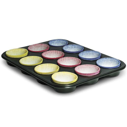 Molde 12 Cupcake con 60 moldes papel Guardini