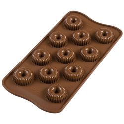 Molde chocolate bombones crown silikomart