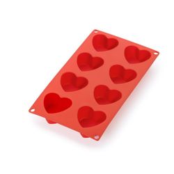 Moule coeur 8 cav lekue rouge