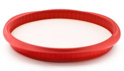 Molde desmontable lekue quiche 28 cm con plato cerámica